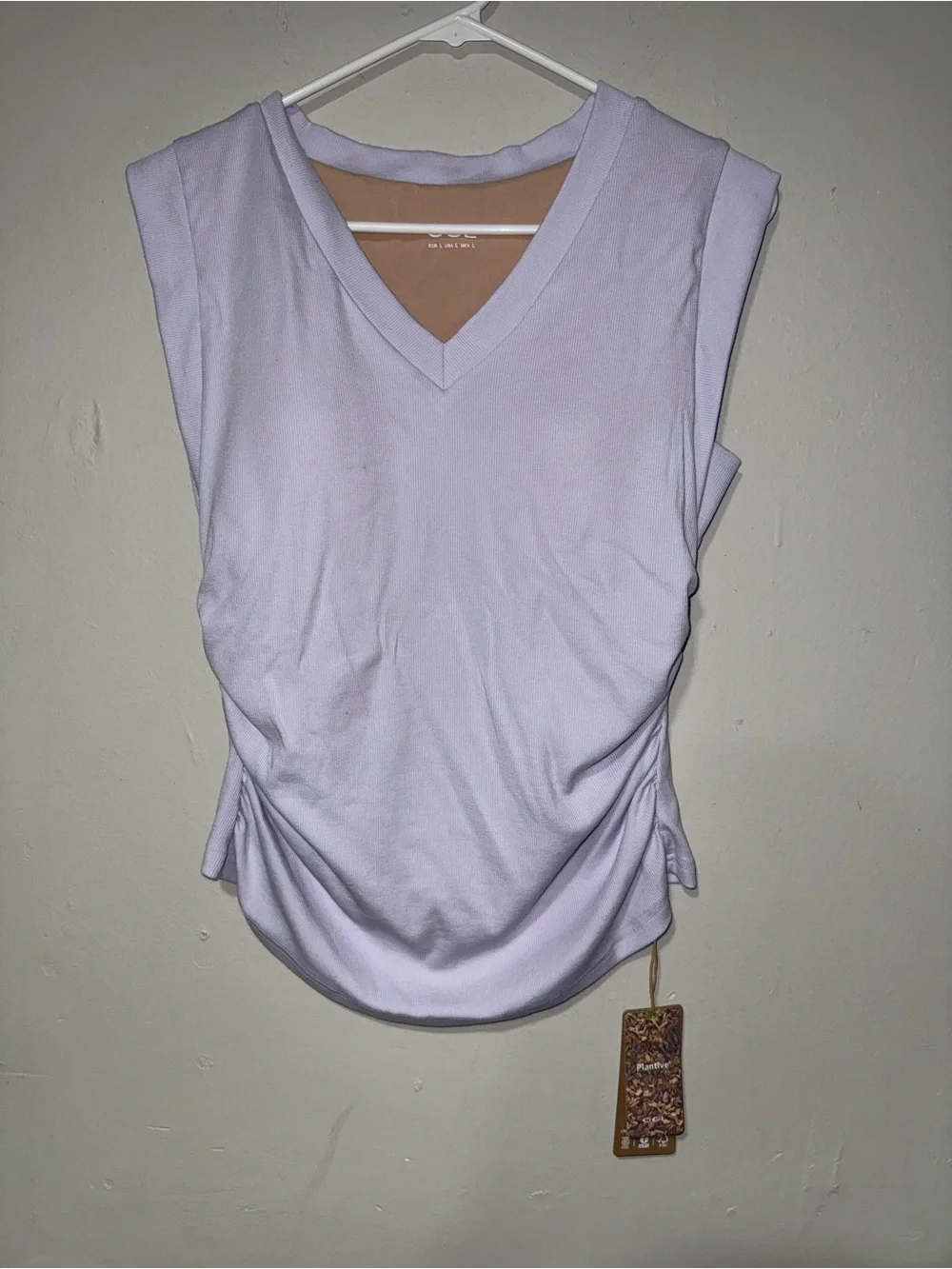 OGL Ribbed V‑Neck Tops in Lavender, White & Blue All Nwt - Picture 4 of 8